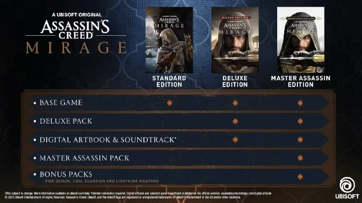 ✅Assassin´s Creed: Mirage+Deluxe+Master Edition⚫GAMES