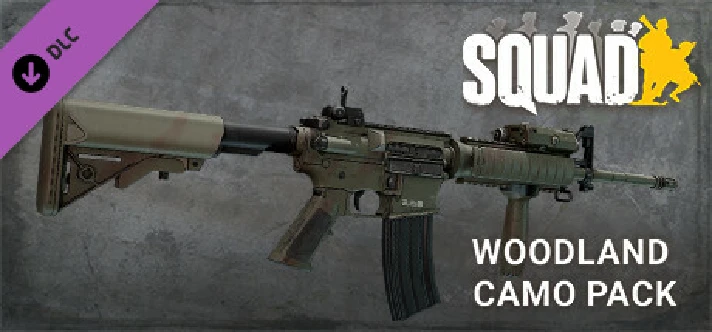 Squad Weapon Skins - Woodland Camo Pack 💎 STEAM RUSSIA