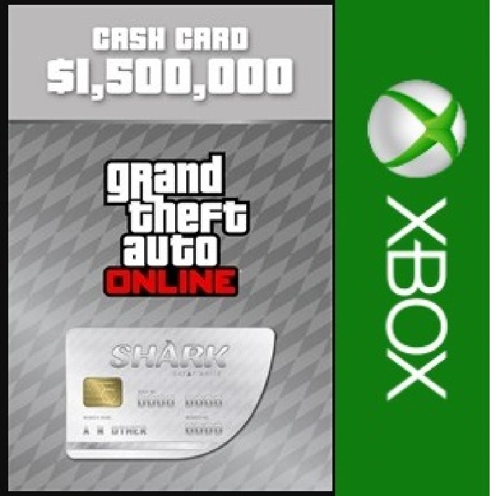 ☑️⭐GTA Online Megalodon Shark Cash Card XBOX⭐GTA Card⭐#