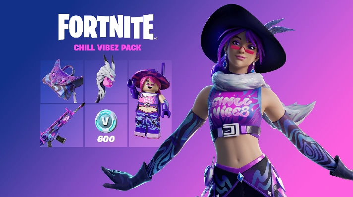 🔥FORTNITE: Chill Vibez Pack + 600 Vb XBOX/PC/PS KEY🔑