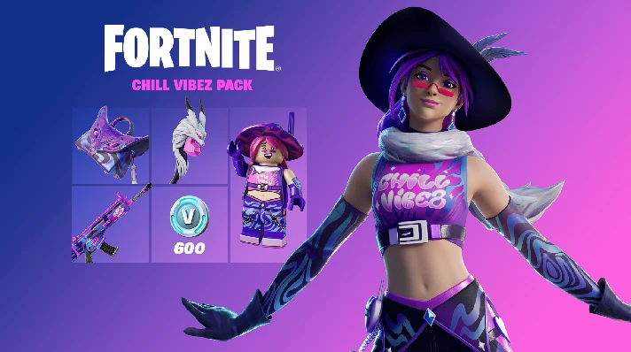 ✅FORTNITE: Chill Vibez Pack + 600 Vb ✅XBOX/PC Activatio