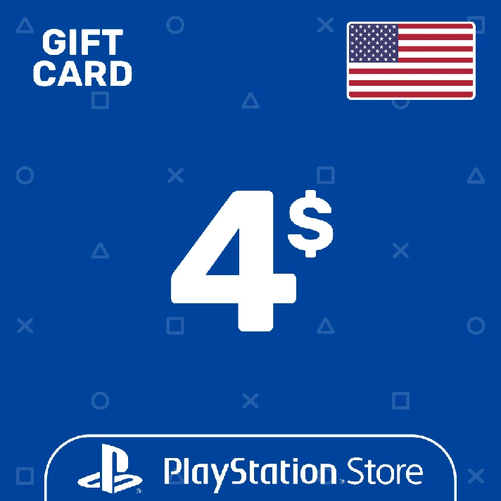 ⭐️PSN Top Up Card 4$ (USD) USA