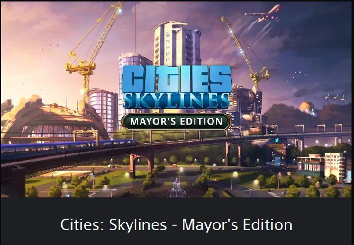 💥Cities: Skylines - Mayor´s Edition 🔵 PS4/PS5 🔴ТR🔴