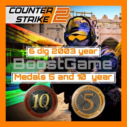CS 2 🔥 6 dig 2003 год + Медали за 5 и 10 лет службы ✅