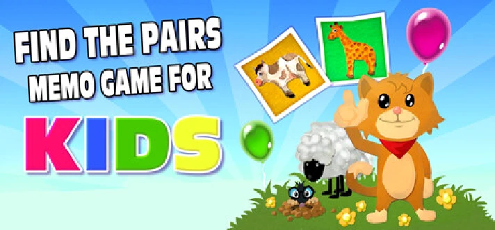 Find The Pairs Memo Game for Kids STEAM KEY REGION FREE