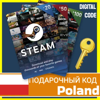 СТИМ КАРТЫ 🇵🇱 ПОЛЬША STEAM КОД ПОПОЛНЕНИЯ | ПОПОЛНИТЬ СТИМ POLAND PLN PL