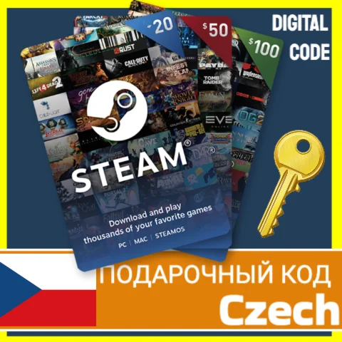 ⭐️СТИМ КАРТЫ⭐???????? Чехия STEAM GIFT КОД Czech EUR БАЛАНС