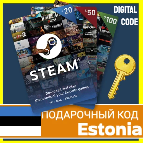 ⭐️СТИМ КАРТЫ⭐???????? Эстония STEAM GIFT КОД Estonia EUR