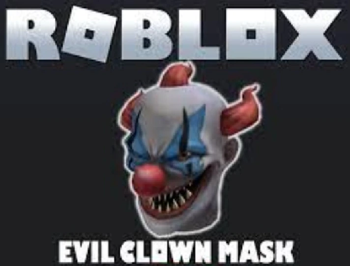 🔑KEY★Prime Gaming🟪Evil Clown Mask★Roblox