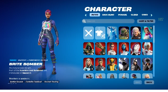 FORTNITE🎮64+ SKINS ACCOUNT |LOSERFRUIT DRIFT| + MAIL