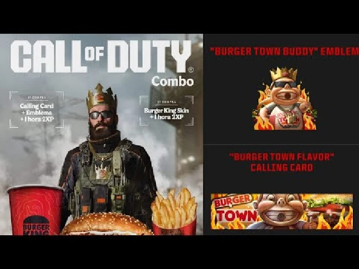 🍔BURGER OPERATOR SKIN COMPLETE SET⭐Modern Warfare 3