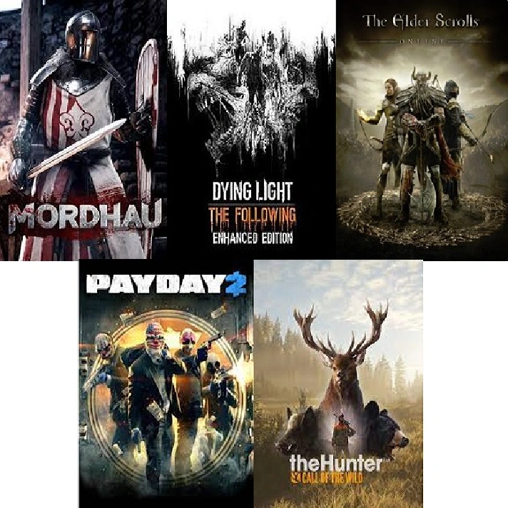 MORDHAU, Dying Light, PAYDAY 2 The Elder Scrolls Online