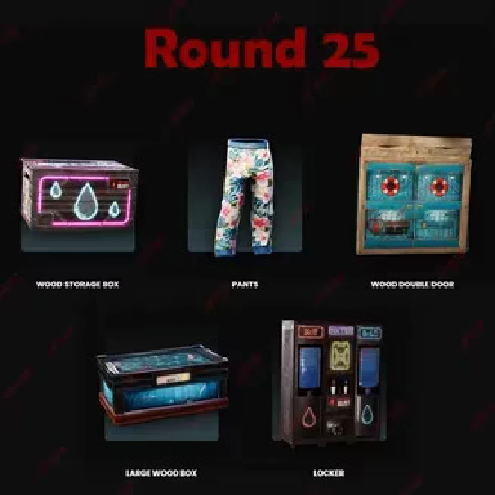 ✅ RUST TWITCH DROPS ❤️25 ROUND☑️5/5 unique skins☑️