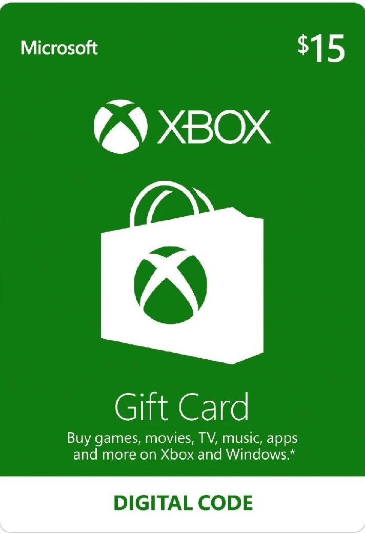 🎁Gift Card 15$ USD Xbox Live (USA)⭐️