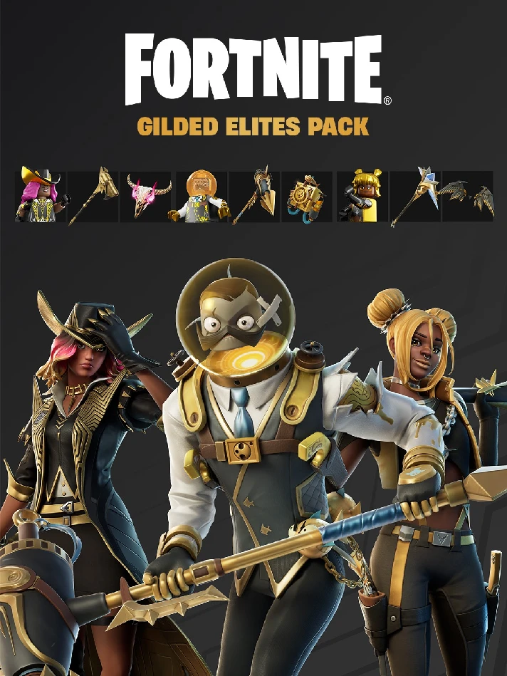 🟩FORTNITE - GLIDED ELITES PACK⚜️XBOX ONE|XS🔑KEY🟩