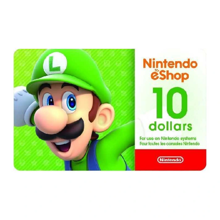 ✅ Nintendo eShop Gift Card 10 USD 🔥⭐💯🇺🇸