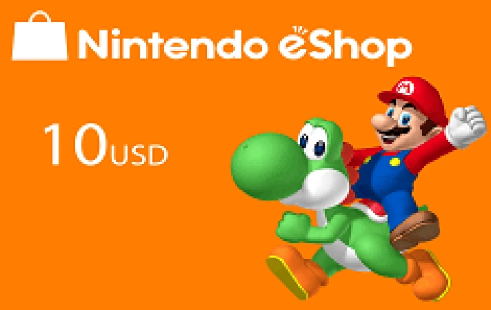 ✅ Nintendo eShop Gift Card 10 USD 🔥⭐💯🇺🇸