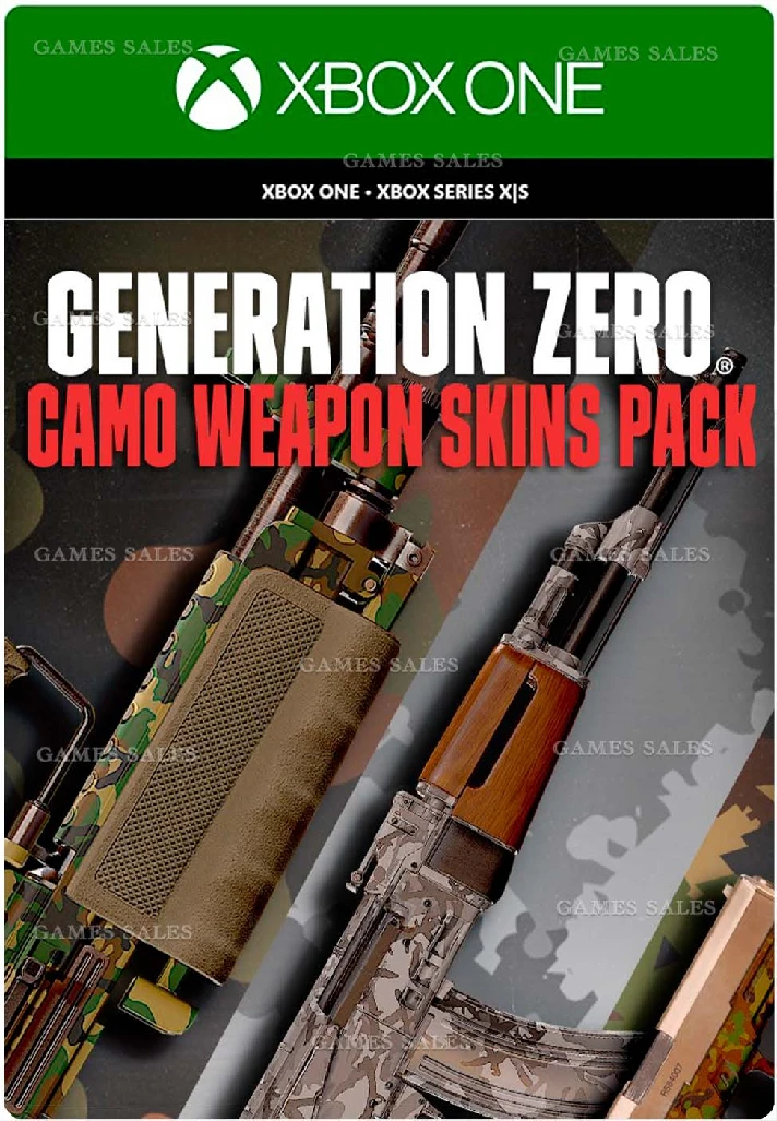 ✅GENERATION ZERO - CAMO WEAPON SKINS PACK❤️XBOX+PC🔑KEY