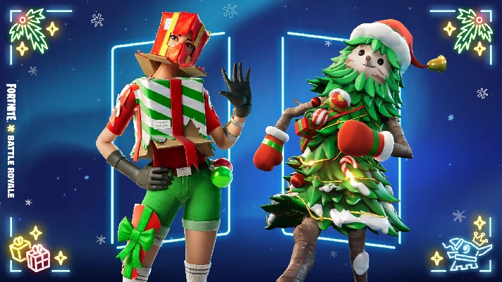 Fortnite, 3 skins, Holiday Boxy, Full access