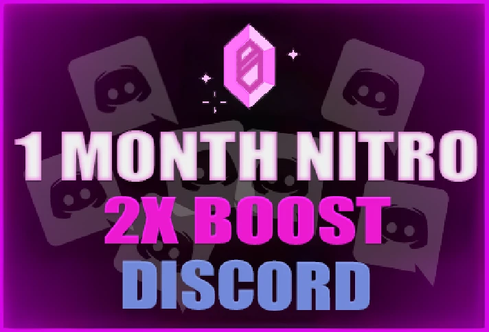 🟪💎 DISCORD NITRO 1 MONTH 2 BOOST 🚀