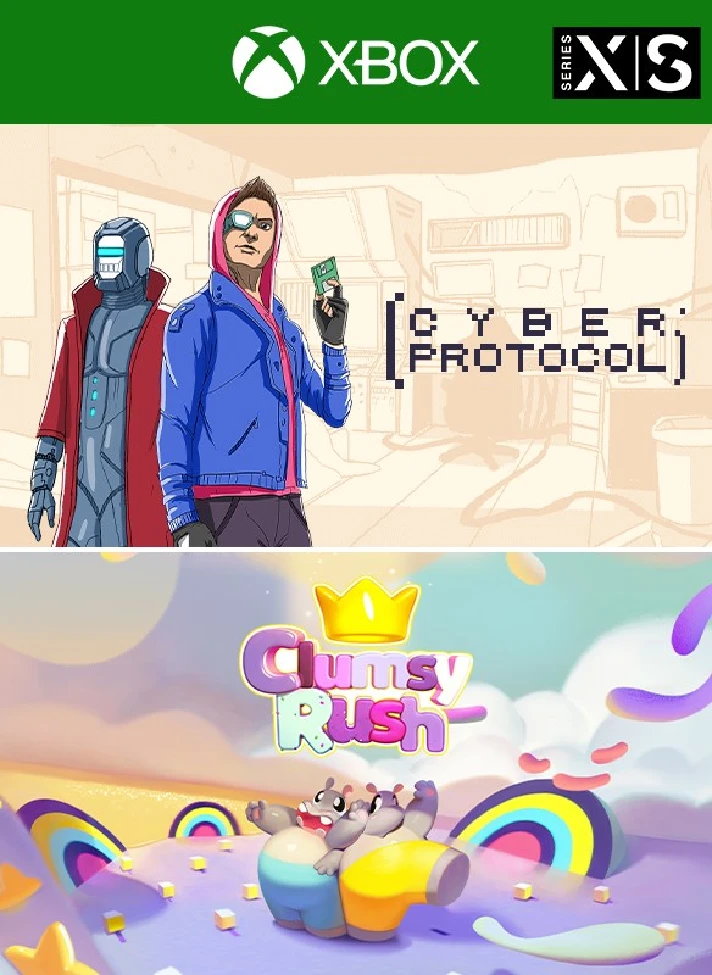 ❗CLUMSY RUSH + CYBER PROTOCOL❗XBOX ONE/X|S🔑KEY❗