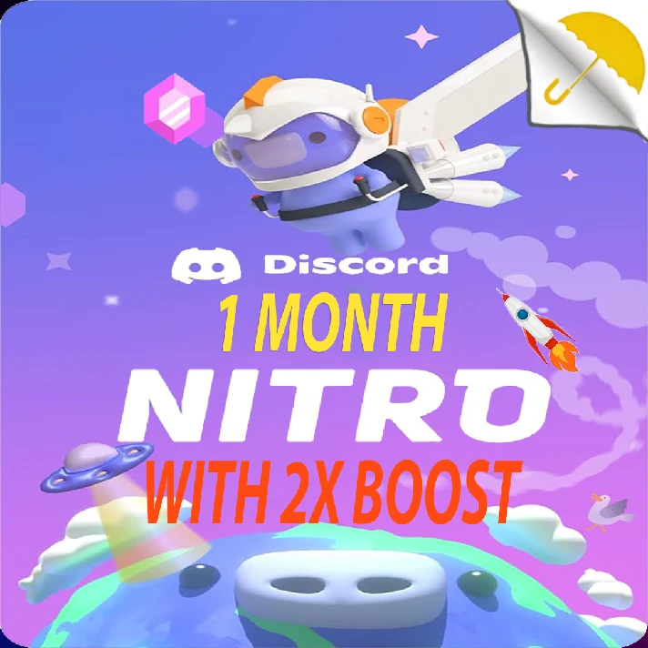 🟪💎 DISCORD NITRO 1 MONTH 2 BOOST 🚀