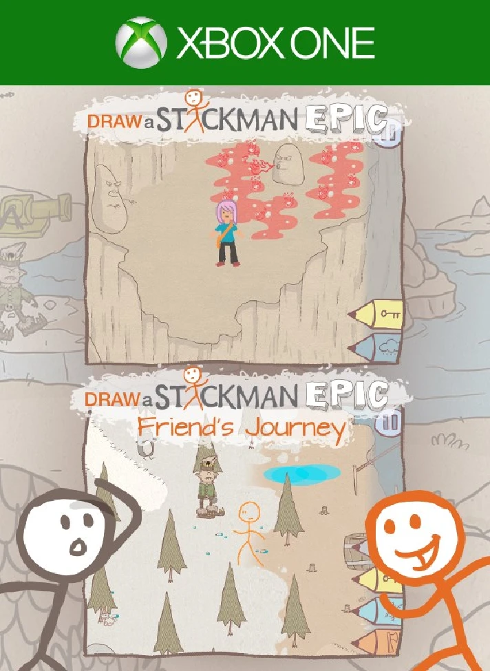 DRAW A STICKMAN: EPIC AND FRIEND´S JOURNEY DLC❗XBOX🔑