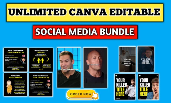 Canva pro ultimate instagram canva template bundle