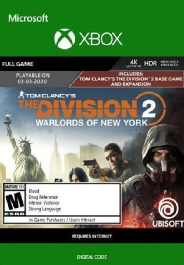 THE DIVISION 2 - WARLORDS OF NEW YORK EDITION ✅XBOX🔑