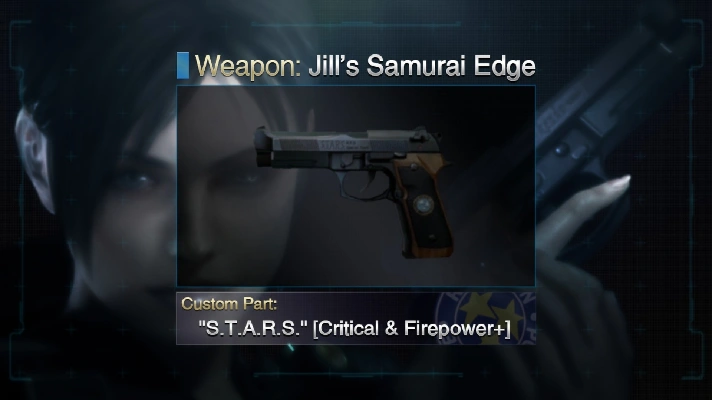 RE:R: Jill´s Samurai Edge + Custom Part: "S.T.A.R.S."