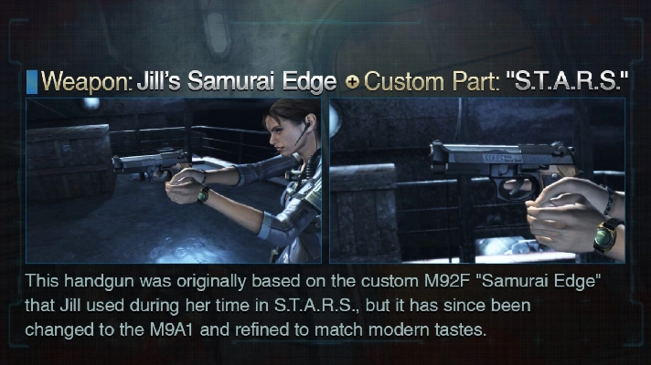 RE:R: Jill´s Samurai Edge + Custom Part: "S.T.A.R.S."