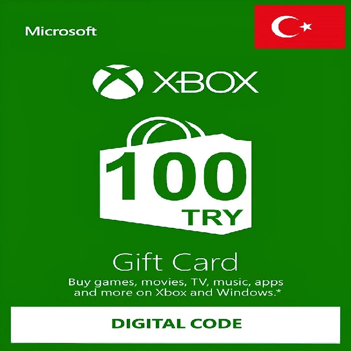 ❎ Xbox Live 100 TL/TRY Gift Card (Turkey) 🚀AUTO✔