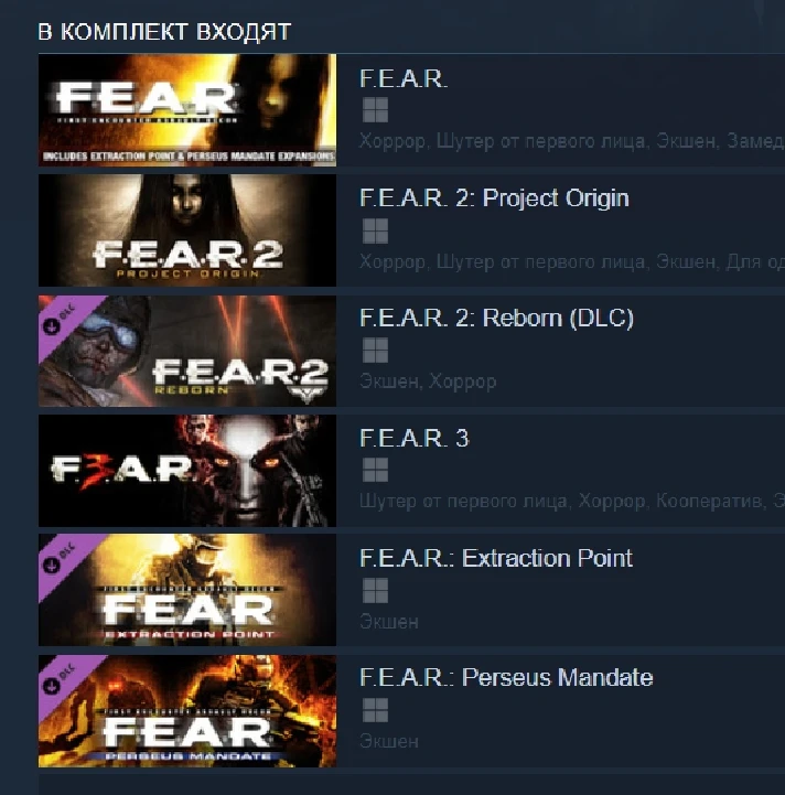 FEAR Complete Pack (Steam Gift RU UA KZ)