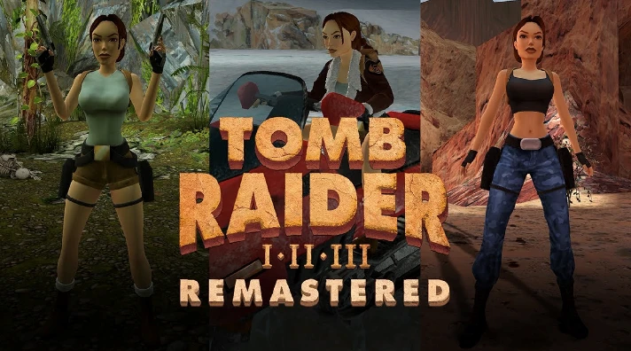 🖤TOMB RAIDER I-III REMASTERED LARA CROFT✅EPIC/XBOX/PS