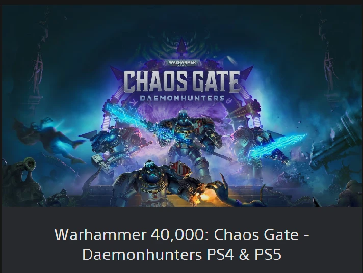 💥Warhammer 40,000: Chaos Gate - Daemonhunters🔵PS4/PS5