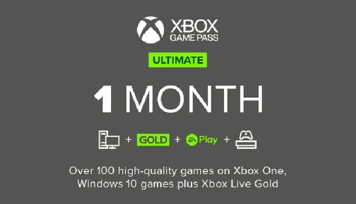 ✅⚡XBOX GAME PASS ULTIMATE 1 Month/on ANYACC🚀Plati.ru