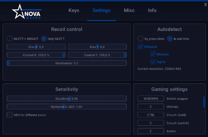 [NovaMacro] Scripts APEX GLOBAL