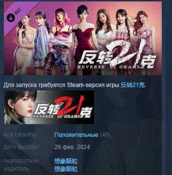 Reverse 21 Grams 反转21克-下部：迷雾中的真相+命运红线  DLC STEAM