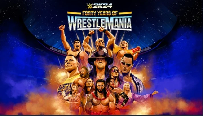 ☑️WWE 2K24⚡Forty Years of WrestleMania⚡|STEAM GIFT🎁