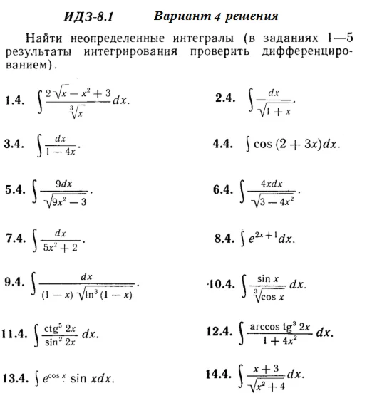 Answers to IDZ 8.1 option 4 Ryabushko part 2