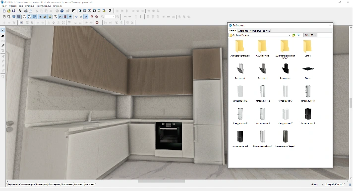 Kitchen library 2023 for PRO100 PRO100 6.4 KRAY