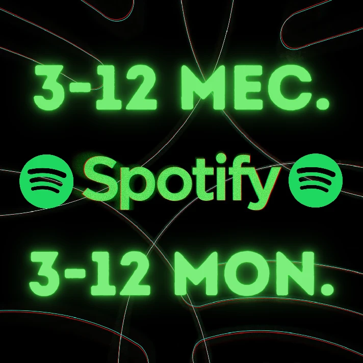 🌍 SPOTIFY PREMIUM 12/6/3 Months Individual Any account