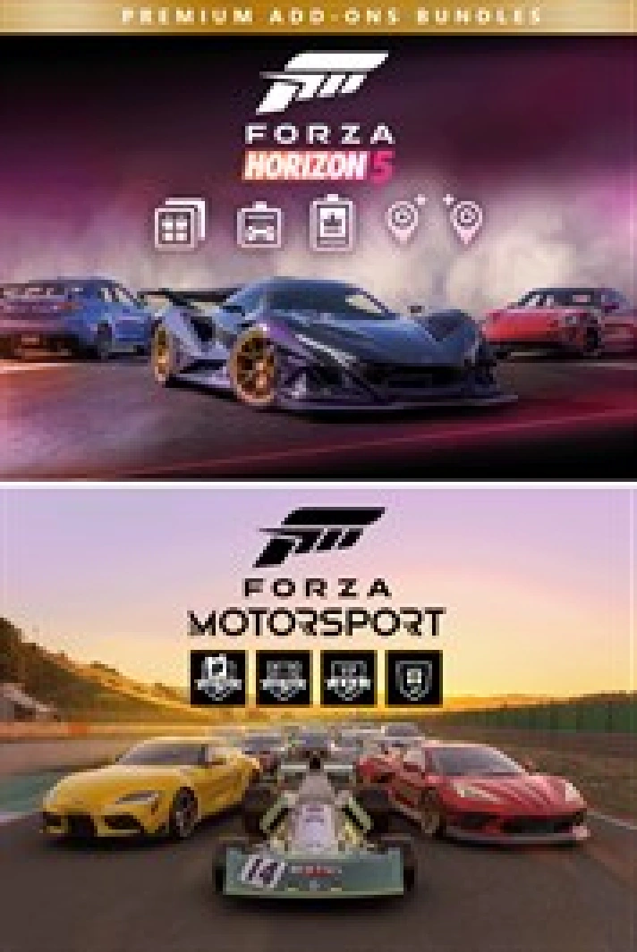 FORZA MOTORSPORT AND FORZA HORIZON 5 PREMIUM ADD-ONS