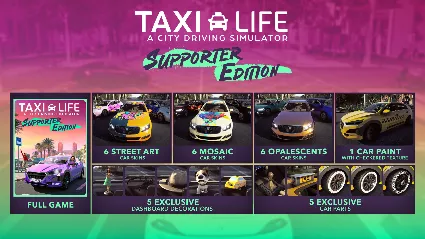 Taxi Life - Supporter Pack DLC - STEAM GIFT РОССИЯ