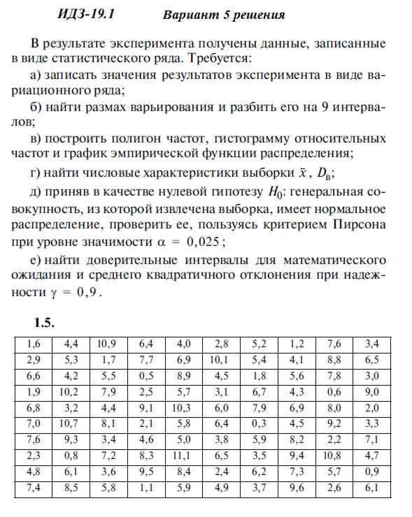 Answers to IDZ 19.1 option 5 Ryabushko part 4