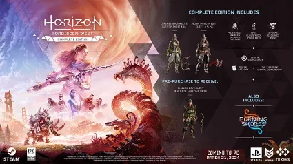 Horizon Forbidden West Complete Edition 🔥 + Zero Dawn 🎁