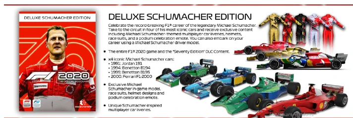 F1 2020 Deluxe Schumacher Edition Steam КEY RU/CIS