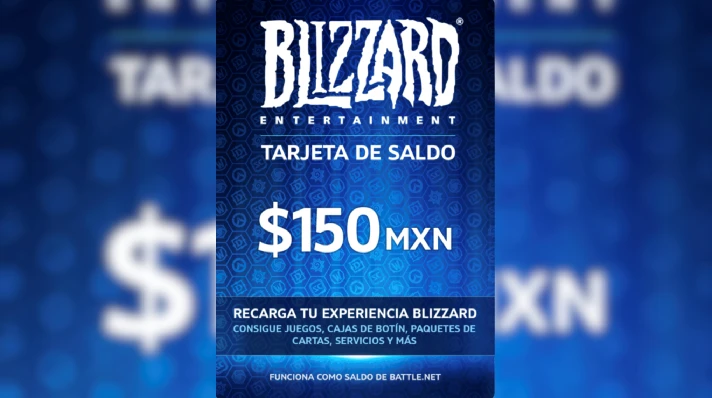 🟡BattleNet Gift Card Blizzard MX 150$ MEXICO🇲🇽FAST🔑