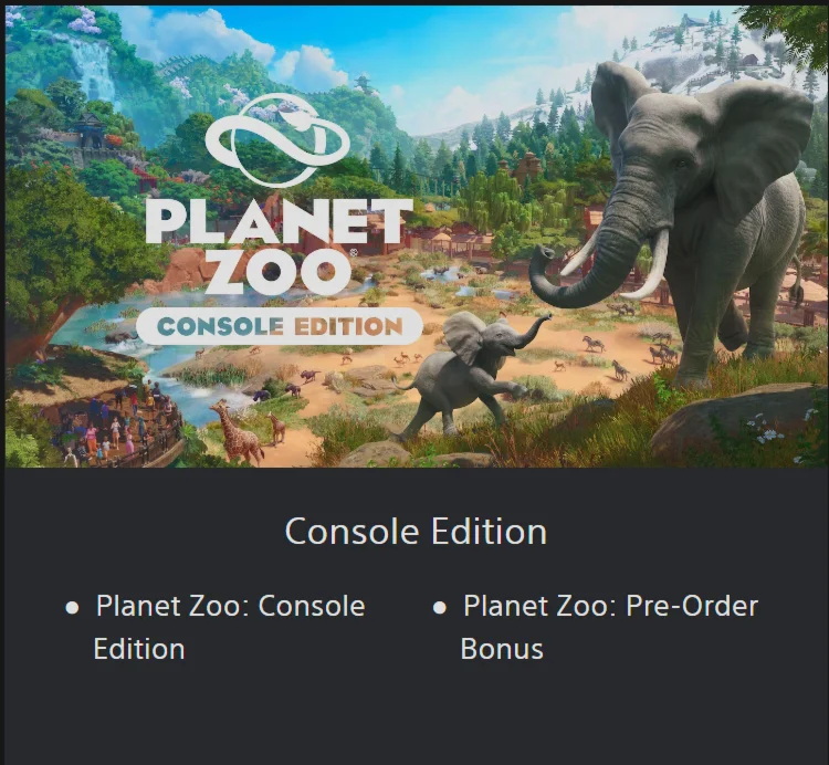 Planet Zoo  PS5 TУРЦИЯ