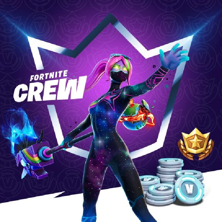 ✅FORTNITE CREW 1 МЕСЯЦ⭐+1000 V-BUCKS+🎁